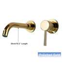 GobekUsa Black Wall Mounted Basin Faucet with Single Handle Hot Cold Water Mixer Tap