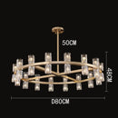 GobekUsa Crystal Chandelier: Luxury Living Room & Dining Room Pendant Light