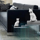 GobekUsa Geometric Fox Sculpture Modern Home Decor Abstract Ornaments Statues