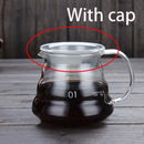 GobekUsa Cloud Shaped Glass Coffee Kettle Heat Resistant Teapot 360/600/800ml