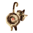 GobekUsa Cat Butt Coasters: Handmade Funny Kitties Cup Mat - Set of 4