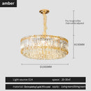 GobekUsa Crystal Chandelier: Elegant Modern Lighting for Living Room, Bedroom, and Restaurant.