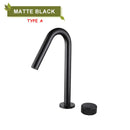 GobekUsa Brass Basin Faucet Brushed Gold Double Bracket Two Holes Hot Cold Mixer