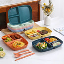 GobekUsa Divided Dish Diet Plate with 3 Compartments, Microwave Safe Dinnerware for Adults