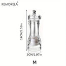 GobekUsa Acrylic Manual Pepper Grinder | Transparent Salt and Spices Mill Shaker