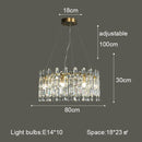 GobekUsa Crystal Ceiling Chandelier: Postmodern Luxury Indoor Lighting for Living Room, Dining Room & Bedroom