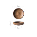 GobekUsa Ceramic Sauce Dishes Set - Round Seasoning & Snack Plates