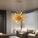 GobekUsa Gold LED Chandelier Pendant Light for Modern Kitchen Island Living Room