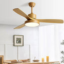 GobekUsa 42/52 Inch White Black 3 Blade Copper Motor Ceiling Fan Light Remote