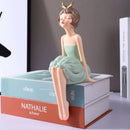 GobekUsa Bowknot Fairy Girl Figurines, Nordic Decor and Crafts, Bubble Gum Girls Theme
