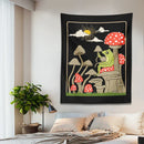 GobekUsa Cute Frog Tapestry Wall Hanging for Retro Aesthetic Bedroom Decor