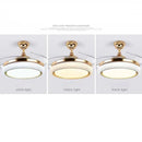 GobekUsa 42" Invisible Ceiling Fan Light Remote Control LED Retractable Blades.