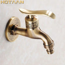 GobekUsa Antique Brass Wall Mount Bathroom Faucet