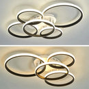 GobekUsa LED Ceiling Chandelier Remote Control Living Room Bedroom Kitchen Lamp White