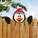 GobekUsa Christmas Door Frame Decor Set - Festive Wooden Xmas Pendants & Merry Santa Claus Stickers