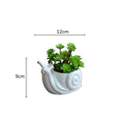 GobekUsa Cartoon Snail Flower Vase Succulent Pot for Garden Decoration