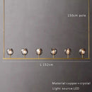 GobekUsa Crystal Chandelier Lights for Modern Kitchen Island Bar Decor