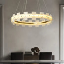 GobekUsa LED Marble Chandelier: Modern Lighting for Living Room, Bedroom, or Restaurant.