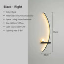 GobekUsa Black Gold Modern Wall Sconce for Bedroom Study Home Indoor Lighting
