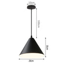 GobekUsa Black Aluminium Modern Pendant Light for Living Room Dining Table Decor