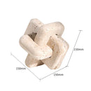 GobekUsa Archway Shape Travertine Sculpture Figurine Statue for Home Decor