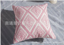GobekUsa Cotton Flower Embroidered Geometry Pillowcase 45*45cm - Sofa Living Room Bedside Pillows