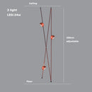 GobekUsa LED Belt Chandelier Pendant Light for Dimmable Indoor Lighting in Living Room