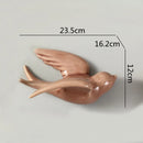 GobekUsa Flying Bird Ceramic Wall Ornament Simulation Room Decoration Indoor Accent