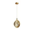 GobekUsa Dandelion Crystal Ball Chandelier LED Hanging Lamp for Bedroom and Restaurant