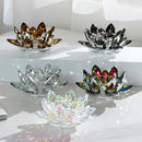 GobekUsa Crystal Lotus Candle Holder Aromatherapy Base Candelabros