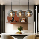 GobekUsa Gradient Glass Chandelier: Modern Nordic Living Room Lighting for Bedroom or Restaurant