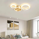GobekUsa LED Gold Ring Chandelier for Living Room Bedroom Dining Room