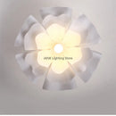 GobekUsa Acrylic Flower Chandelier LED Pendant Light for Dining and Bedroom Decor