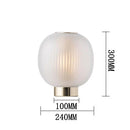 GobekUsa Black Glass Ball Nordic Design LED Table Light for Bedroom and Living Room