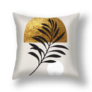 GobekUsa Ginkgo Leaves Print Sofa Pillowcase 45x45cm Modern Nordic Chair Cushion Cover