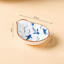 GobekUsa Japanese Style Ceramic Sauce Plate Snack Dish Porcelain Tableware