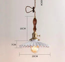 GobekUsa Blue Glass Pendant Lights for Bedroom Dinning Living Room