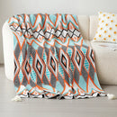 GobekUsa Bohemian Winter Blanket: Skin-friendly, Thick & Multifunctional for Office, Travel & Home