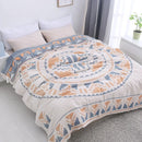 GobekUsa Cotton Nordic Throw Blanket - Soft Summer Quilt for Single/Double Beds - Boho Home Decor Cover