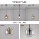 GobekUsa Ball Glass Pendant Light Modern Kitchen Dining Living Room Fixture