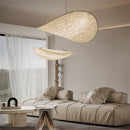 GobekUsa Japanese Style Non-Woven Chandelier - Modern Wabi Sabi Design for Living Room Bedroom.