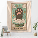 GobekUsa Cartoon Cat Claw Tapestry Wall Hanging Abstract Art Home Decor