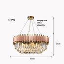 GobekUsa Art Deco Black Golden Crystal Chandelier for Foyer