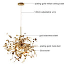 GobekUsa Gold LED Ceiling Pendant Light Fixture for Home Decoration and Modern Living