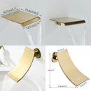GobekUsa Gold Digital Display Shower Set with Rainfall Head - Waterfall Bath Shower System