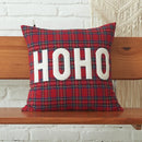 GobekUsa Christmas Cartoon Letter Embroidered Pillow Cover Festive Sofa Cushion