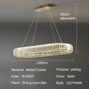 GobekUsa Crystal Pendant Chandelier Modern LED Ceiling Light Fixture