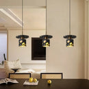 GobekUsa Black Terrazzo Stone LED Pendant Lamp Modern Nordic Hanging Lights