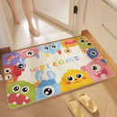 "GobekUsa Cartoon Print Bathroom Carpet: Soft, Absorbent & Anti-Slip Entrance Mat"