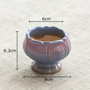 GobekUsa Lotus Flower Ceramic Vase: Small Plant Pots for Table Decoration and Room Aesthetic